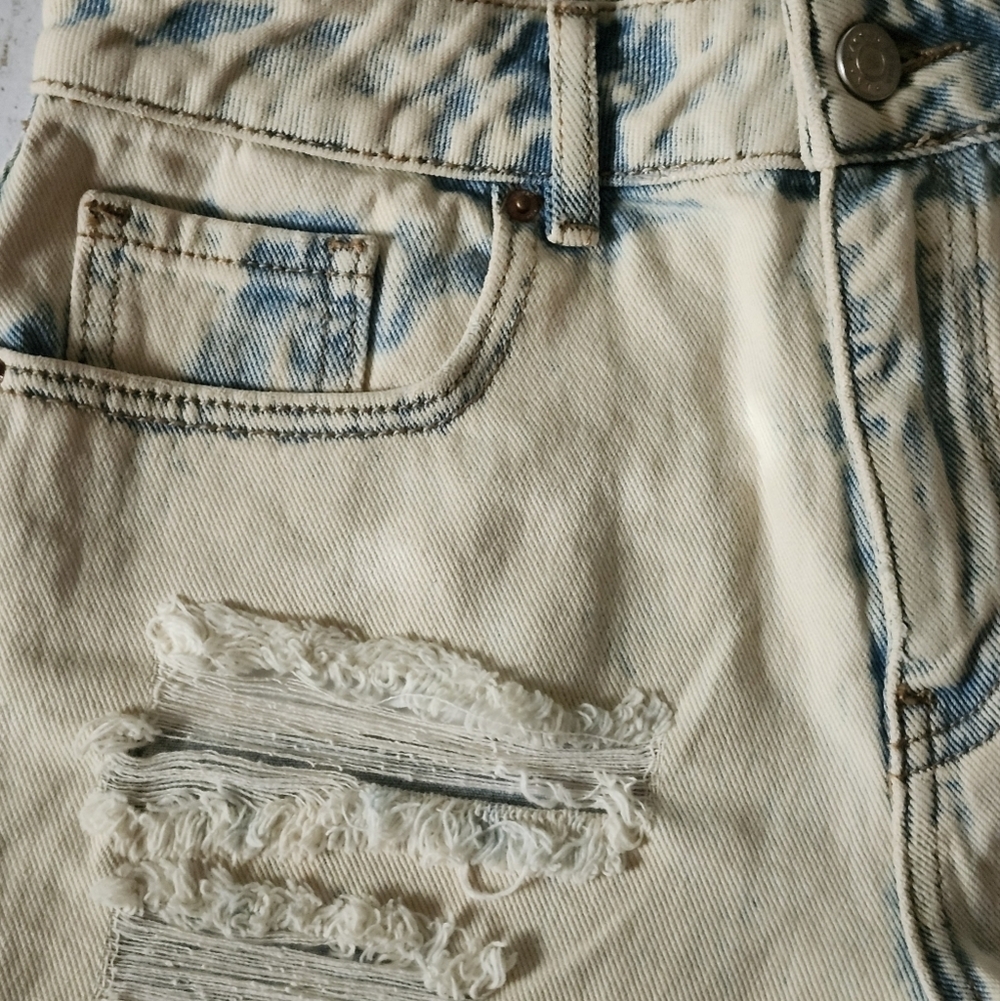 Pacsun Mom Distressed Denim  Shorts Size 25 - Picture 6 of 14